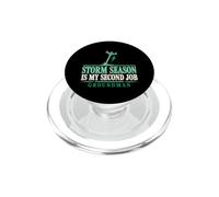 Storm Season is my Second Job Groundman Storm Work Lineman PopSockets PopGrip for MagSafe