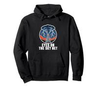Storm Spotter Weather Net Tower Funnel Cloud Badge Graphic Pullover Hoodie