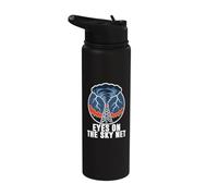 Storm Spotter Weather Net Tower Funnel Cloud Badge Graphic Stainless Steel Insulated Water Bottle