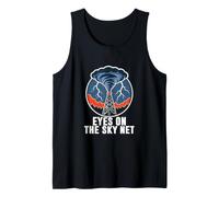 Storm Spotter Weather Net Tower Funnel Cloud Badge Graphic Tank Top
