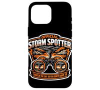 Storm Spotter Weather Watcher Volunteer Case for iPhone 16 Pro Max