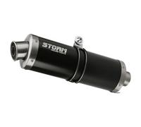 Storm Steel Black Oval rear silencer