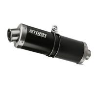 Storm Steel Black Oval rear silencer