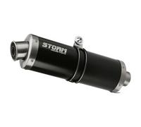 Storm Steel Black Oval rear silencer