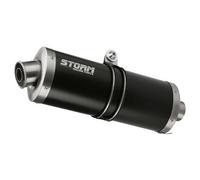 Storm Steel Black Oval rear silencer
