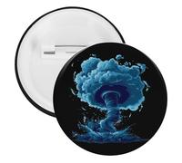 Storm Tornado Hurricane Buttons Pin Badges Tinplate Lapel Pins Crafts for Shirts Clothes Bag Accessory 12PCS