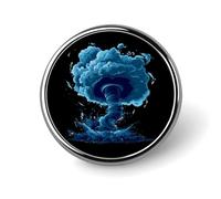 Storm-Tornado-Hurricane Round Pin Button Personalized Badge Lapel Pins for Backpack Hat Clothing Accessories
