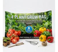 Storm Trading Group 1 Bag (38 Litres) 4 Plant Grow Bags With Balanced Nutrients & Water Retention Great For Vegetable Crops