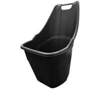 Storm Trading Group 1 X Black Plastic Rolling Kart Caddy With Wheels Multi Purpose Wheelbarrow For Gardens