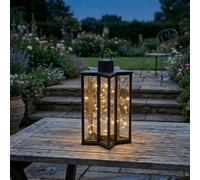Storm Trading Group 1 X Firefly Star Lantern 60 Warm White Led Solar Bronze Outdoor Garden Hanging Light