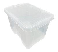 Storm Trading Group 1 X Heavy Duty Multipurpose 24 Litre Home Office Clear Plastic Storage Container With Lid