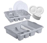 Storm Trading Group 1 X Silver Large Dish Drainer Counter Rack With Integral Handles