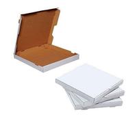 Storm Trading Group 10 X White 10" (10.5 X 10.5 X 1.5") Takeaway Slim Postage, Dessert, Pizza Boxes For Restaurant & Take Outs