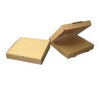 Storm Trading Group 100 X Brown 16" (16.5 X 16.5 X 2") Takeaway Slim Postage, Dessert, Pizza Boxes For Restaurant & Take Outs