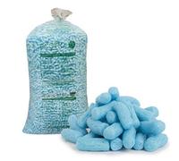 Storm Trading Group 15 Cubic Ft Blue Eco Flo Biodegradable Packing Peanuts Protective Void Loose Fill Postal Mailing Packaging