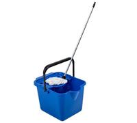 Storm Trading Group 2 X Blue 12L Mop & Bucket Set For Cleaning Hard Floors Complete With Pouring Lip & Cotton Mop