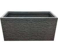 Storm Trading Group 2 X Brick Slate Effect 60Cm Grey Long Lightweight Rectangular Deep Gardening Flower Plant Pot