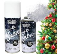 STORM TRADING GROUP 200ml Artificial Christmas Snow Spray Xmas Tree Window Craft Decoration Perfect For Christmas Tree Real Snow Effect (6)