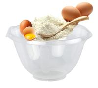 STORM TRADING GROUP 2L Clear Plastic Mixing Bowl for Food Prep BPA Free