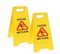Storm Trading Group 3 X 'a' Frame Double Sided Yellow Wet Floor Safety Warning Sign