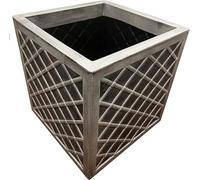 STORM TRADING GROUP 38cm Large Lazio Square Garden Planter Flower Boxes
