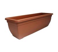 STORM TRADING GROUP 60cm Bellpot Trough Winchester Plastic Plant Flower Pot For Windows, Gardens & Patios - 2 x - Terracotta