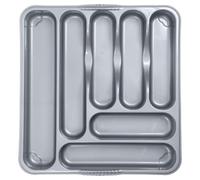 STORM TRADING GROUP 7 Compartment Cutlery Tray Rack Holder For Drawer Organisation - 2 x - Silver