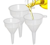 Storm Trading Group 8Cm Set Of 3 Plastic Food Grade Kitchen Funnel Ideal For Filling Bottles & Containers