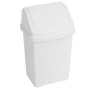 STORM TRADING GROUP 8L Ice White Flip Top Waste Rubbish Bin