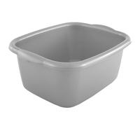 STORM TRADING GROUP 9.5 Litre Rectangular Washing Up Bowl With Integrated Carry Handles - 2 x - Silver