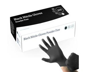 STORM TRADING GROUP Black Nitrile Powder Free Gloves