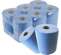 STORM TRADING GROUP Blue Centrefeed 2ply Embossed Paper Hand Towels - 6 Rolls