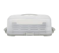 STORM TRADING GROUP Clear Plastic Cake Caddy Storage Containers With Lid & Carry Handles - Cupcake Caddy