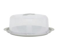 STORM TRADING GROUP Clear Plastic Cake Caddy Storage Containers With Lid & Carry Handles - Round Cake Box