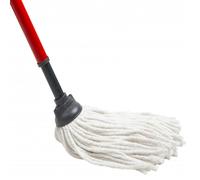 STORM TRADING GROUP Cotton Floor Mop Super Absorbent Ideal For All Kinds Of Hard Floors - 2 x Cotton Mop & Handle