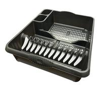 STORM TRADING GROUP Dish Drainer Rack Strong Kitchen Counter Large Plastic Cutlery Rack With Integral Handles (1)