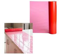 STORM TRADING GROUP Hard Surface & Floor Protector Film Semi-Adhesive Hard Floor Protection DIY Dust Sheet Cover For Decorating & Painting Non Slip (1)
