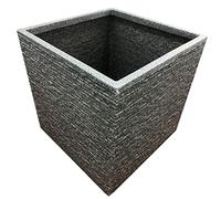 STORM TRADING GROUP Large Garden Planters Flower Pots Slate & Lazio Effect