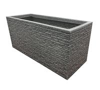 STORM TRADING GROUP Large Garden Planters Flower Pots Slate & Lazio Effect