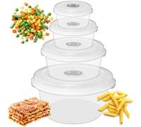STORM TRADING GROUP Set of 4 Strong Plastic Microwave Food Containers