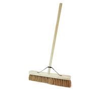 STORM TRADING GROUP Soft Or Hard Bristle 18",24" Or 36" Long Handle Sweeping Brushes - 2 x 18" Coco Soft Bristle