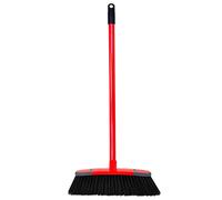 STORM TRADING GROUP Soft & Stiff Bristles Sweeping Brushes Ideal For Cleaning Hard Floors - 1 x Stiff Broom & Long Handle