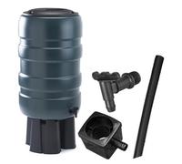 Storm Trading Group Strong 150L Slimline Medium Garden Water Butt Set Including Lid Tap With Stand And Filler Kit