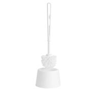 STORM TRADING GROUP White Plastic Toilet Brush Set With Holder & Handle - 1 x