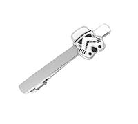 Storm Trooper Mens Novelty Silver White Zinc Alloy Tie Clasp Clip Bar