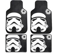 Storm Trooper with Galactic Empire Logo Star Wars Car Truck SUV Front and Rear Seat Rubber Floor Mats - 4PCS by LA Auto Gear