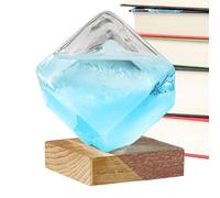 Storm Weather Predictor - Cube Shape Forecaster | Storm Predictor With Base, for Home Desktop Indoor Bedroom Garden With Elegant Design, Making It Not Only A Reliable Tool