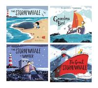 Storm Whale Series 4 Books Collection Set (The Storm Whale, The Storm Whale in Winter, Grandma Bird & The Great Storm Whale)