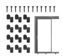 Storm Window Clips, 12 Pieces, Sturdy Frame Attachment for Heavy Loads, Secure Window Holder for Winter Storms, for Home, Office, Apartment, Bedroom and