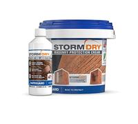 Stormdry Masonry Waterproofing Cream 3L + Stormdry Repointing Additive I - BBA Approved Brick Sealer - 25 Year Protection Against Penetrating Damp